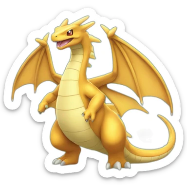 Pokemon Dragonite evolution sticker
