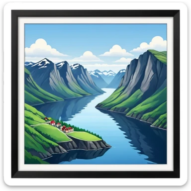Norwegian fjords  sticker