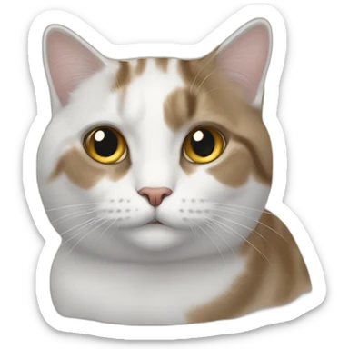 Chat dans un char sticker
