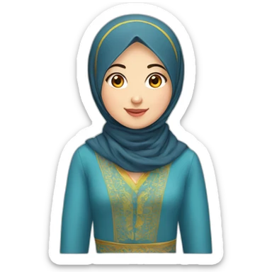 uyghur turkish girl sticker