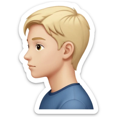 teenager profile view sticker