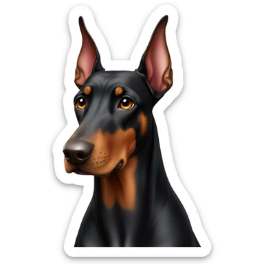 Doberman sticker