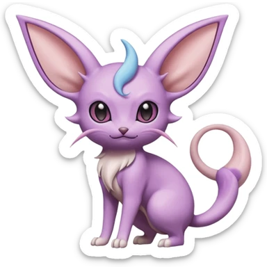 Espeon-Amaura-Minccino-Delcatty-Pachirisu-fusion sticker