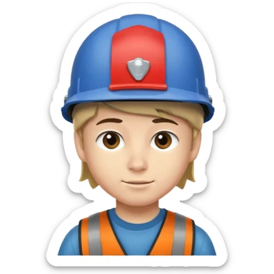 garcon avec un bonnet et un casque sticker