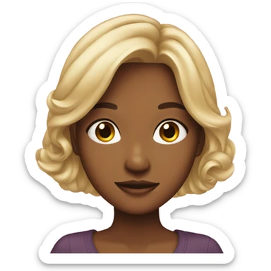 Beautiful girl sticker