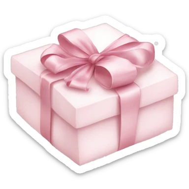 Light pink Christmas gifts under a white Christmas tree  sticker