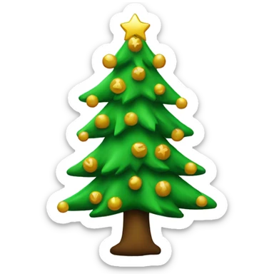 Crismas tree sticker