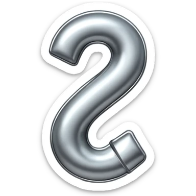 Question mark sticker