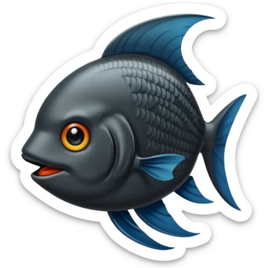 Badannya yang orange ekornya hitam sticker