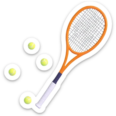 Tennis racket sticker
