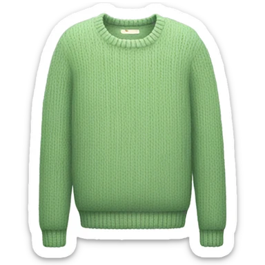 Sweater in soft green sticker