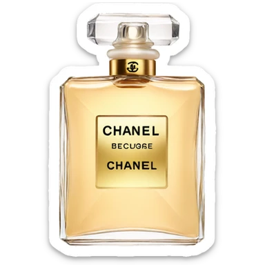 Perfume Chanel beige sticker