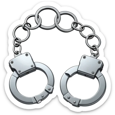 Handcuffs sticker