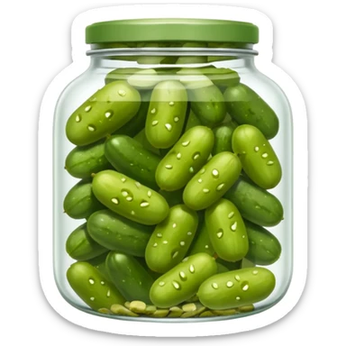 Pickle jar sticker