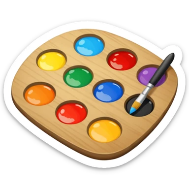 artist's palette sticker