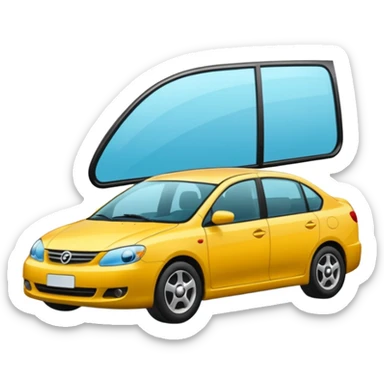 car side door glass  sticker