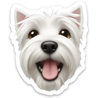 Westie dog cute sticker