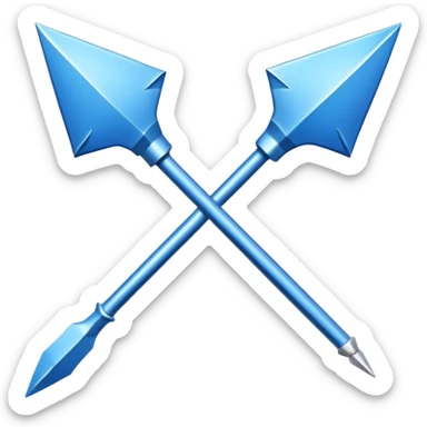 cible fléchette bleu sticker