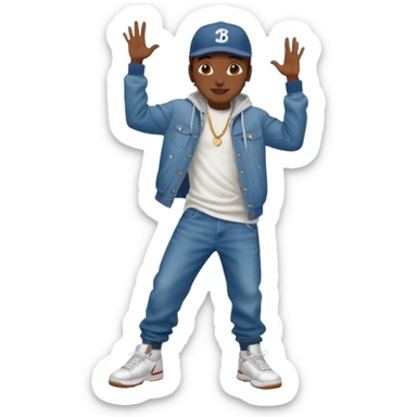 hip hop dancer sticker