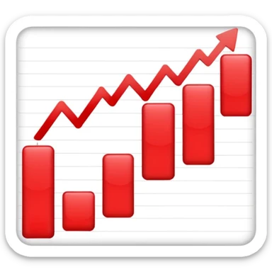 Chart going down sticker