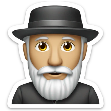 Ashkenazi Jew with payot and yarmulka sticker