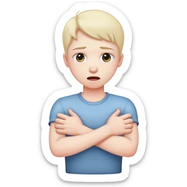 Someone with there Arms crossed and chocking  sticker