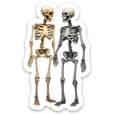 Skeleton with gf sticker