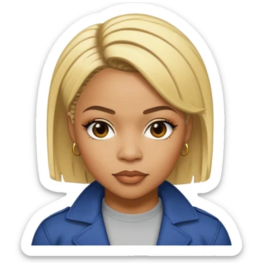 Tionne T-Boz Watkins with short blonde hair sticker