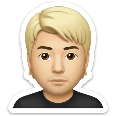 Chino Moreno with blonde hair sticker