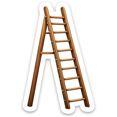 ladder - in a right angle sticker