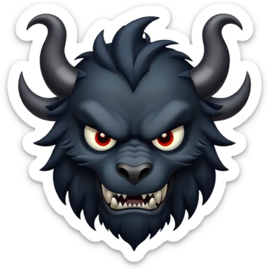 Beast dark sticker