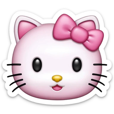 Piirrä metallisorvi jossa on hello Kitty värit ja teema sticker