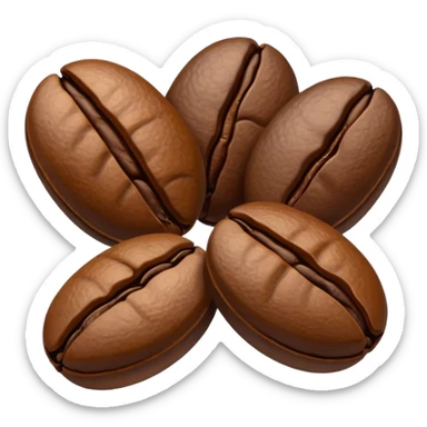 coffee bean pack sticker
