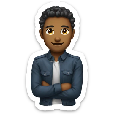 панда в синем костюме sticker