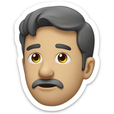 Homme triste sous la plui sticker