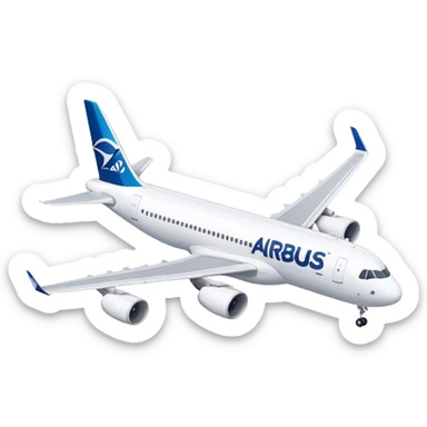 Airbus A320 - Airbus (Model Year: 2022) (Iconic colour: White) sticker