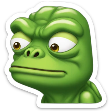 pepe buff sticker
