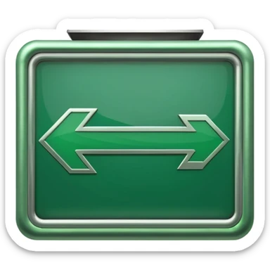 Exit Sign – green arrow,Subway Signs. sticker