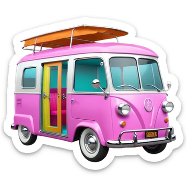 Jetson’s Ultra hotrod Haunted Barbie dream house Caravan motorbike tuk tuk  sticker