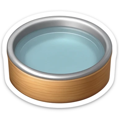 dog bowl with water sticker