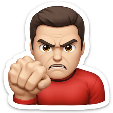 Angry fuck you sticker