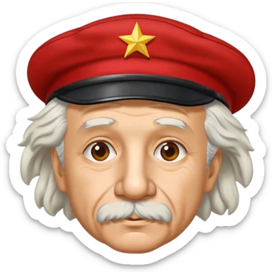 Einstein - communist sticker