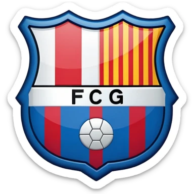 Barcelona logo in high quality sticker