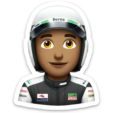 F1 driver rose  sticker