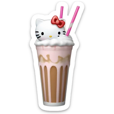 Milk Shake da Hello kitty sticker