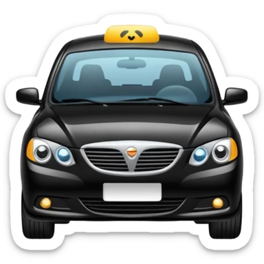 car in middle lane emoji sticker
