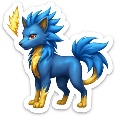 Pyroar-Luxray-Manectric-Fusion sticker