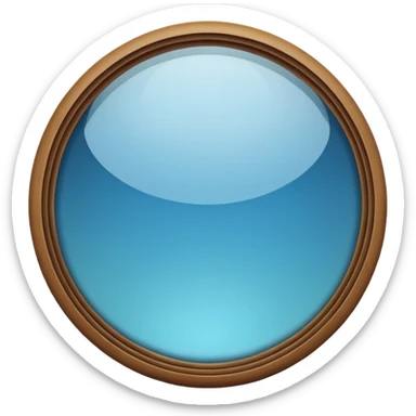 glass window circle sticker