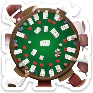 poker table sticker
