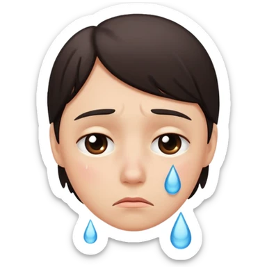 sad and lonley person sticker